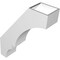 Ekena Millwork 6-in. W x 20-in. D x 26-in. H Balboa Architectural Grade PVC Knee Brace BRCP06X20X26BOA - alternate 4